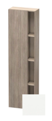 Пенал Duravit DuraStyle, 50x24x180 см, подвесной, (левый), с дверцей, с закрытыми/открытыми полками, цвет: сосна серебристая/белый матовый, в ванную комнату