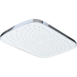 Верхний душ Melodia прямоугольная, 200х300 мм хром/белый, ABS-пластик, тропический душ, для душа/ванной MKP27013C