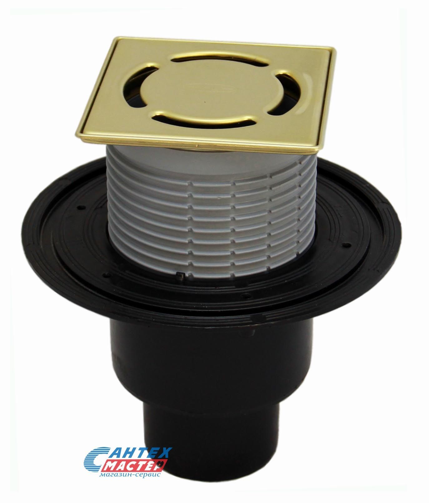 Трап Ду50,75,110 с "сухим" сифоном, с решеткой HL037.11E "КЛИК-КЛАК" с вертикальным выпуском, HL 310NPr-3000.11