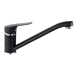 Смеситель для кухни/мойки VIEIR, однорычажный, поворотный, керамический, длина излива 208 мм, латунь, цвет черный Смеситель для кухни/мойки VIEIR, однорычажный, поворотный, керамический, длина излива 208 мм, латунь, цвет черный