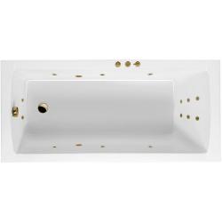 Ванна Excellent Aquaria SMART, 170х75 см, акриловая, цвет- белый/бронза, (с гидромассажем), с каркасом, прямоугольная, правосторонняя/левосторонняя, правая/левая, универсальная, приставная/встраиваемая
