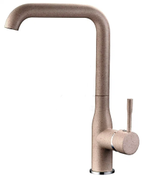 Смеситель для кухни/мойки LEDEME, однорычажный, поворотный, латунный, длина излива 188 мм, латунь, цвет терракотовый