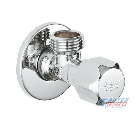 Вентиль для смесителя Grohe 1/2″-1/2″ угловой хром 10 шт (коробка) 2201600M