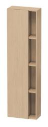 Пенал Duravit DuraStyle, 50x24x180 см, подвесной, (левый), с дверцей, с закрытыми/открытыми полками, цвет: натуральный дуб, в ванную комнату