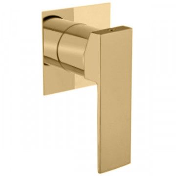 Смеситель для душа Webert Pegaso однорычажный, скрытого монтажа, керамический, настенный, без излива/шланга/лейки, латунь золото