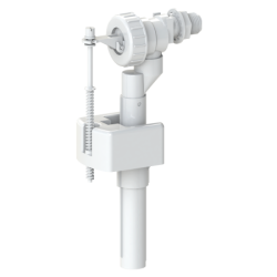 Впускной клапан KK-POL боковой подвод воды 1/2"нр. штуцер пластик, для пластиковых и керамических бачков, заливной механизм