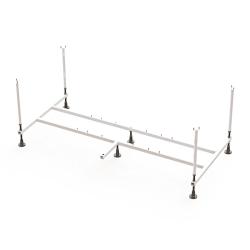 Каркас MELODIA "Rumba" 170х75 см для ванны, стальной, цвет серый, четыре опоры, прямоугольный, правый/левый правосторонний/левосторонний, универсальный для ванны