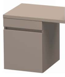 Тумба/шкафчик для консоли/столешницы Duravit DuraStyle под раковину 40х47,8х51,2 см, подвесная, ДСП, цвет: базальт, 1 выдвижной ящик, прямоугольная