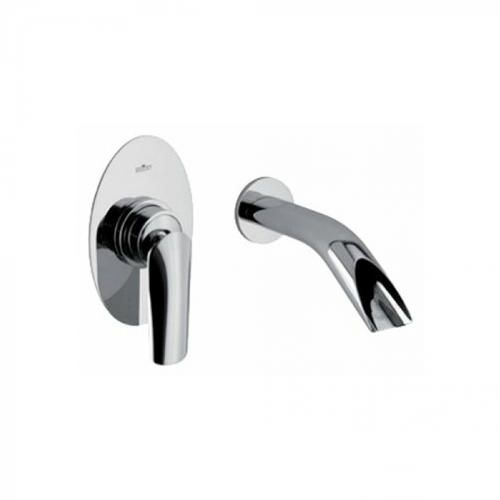 Смеситель для раковины Webert Aria однорычажный, настенный, неповоротный, длина 180 мм, латунь, цвет хром