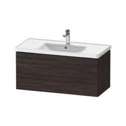 Тумба под раковину Duravit D-Neo, 98,4х45,2х44 см, подвесная, 1 выдвижной ящик, ДСП, цвет: каштан темный, шкафчик навесной, прямоугольная, правая/левая, в ванную комнату