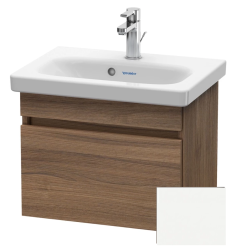 Тумба/шкафчик для консоли/столешницы Duravit DuraStyle под раковину 60х54,8х51,2 см, подвесная, ДСП, цвет: орех/белый матовый, 1 выдвижной ящик, прямоугольная