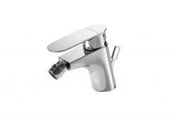 Смеситель для биде Bravat Gina, однорычажный, неповоротный, длина 111 мм, керамический картридж, латунь, цвет хром