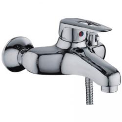 Смеситель для ванны/душа LEDEME настенный, однорычажный, неповоротный, латунный, длина излива 150 мм, латунь, цвет хром