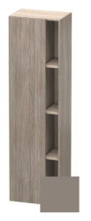 Пенал Duravit DuraStyle, 50x36x180 см, подвесной, (правый), с дверцей, с закрытыми/открытыми полками, цвет: сосна серебристая/базальт, в ванную комнату