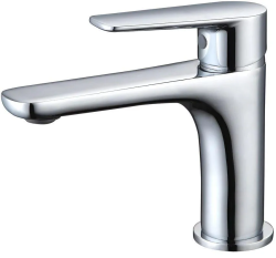 Смеситель для раковины/умывальника Allen Brau Eclipse 2.0 однорычажный, цвет хром, неповоротный, фиксированный, низкий, излив длина 133 мм высота 100 мм, латунь