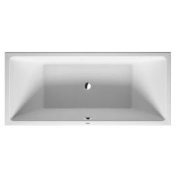 Ванна Duravit Vero Air 180х80 см встраиваемая, акриловая, цвет: белый, (без гидромассажа, ножек, сифона, фронтальной панели), прямоугольная, с двумя наклонами для спины