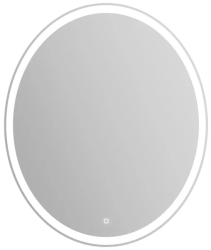 Зеркало BelBagno 75х90 см, с LED/ЛЕД-подсветкой, овальное, без антизапотевания, выключатель сенсорный, для ванны, навесное/подвесное/настенное