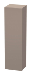 Пенал Duravit DuraStyle, 40x36x140 см, подвесной, (левый), с дверцей, с полкой, со стеклянными полками, цвет: базальт/белый матовый, в ванную комнату