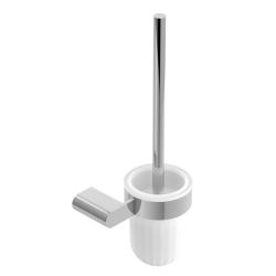 Ершик для унитаза Cezares Stylus настенный, материал нержавеющая сталь/стекло, для туалета/унитаза, ванную комнату/туалет, цвет хром