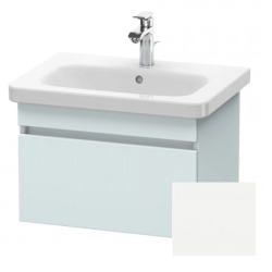 Тумба/шкафчик для консоли/столешницы Duravit DuraStyle под раковину 40х54,8х51,2 см, подвесная, ДСП, цвет: светло-голубой/белый матовый, 1 выдвижной ящик, прямоугольная