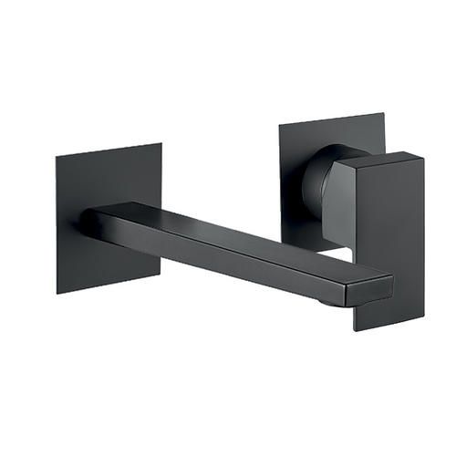 Смеситель для раковины Webert Pegaso однорычажный, настенный, неповоротный, длина 165 мм, латунь, цвет черный