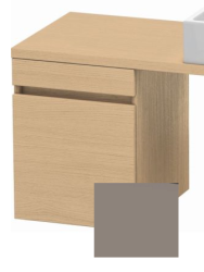 Тумба/шкафчик для консоли/столешницы Duravit DuraStyle под раковину 40х54,8х51,2 см, подвесная, ДСП, цвет: натуральный дуб/базальт, 1 выдвижной ящик, прямоугольная