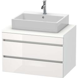 Тумба под раковину для консоли/столешницы Duravit DuraStyle 80х54,8х51,2 см, подвесная, ДСП, цвет: белый глянец/белый матовый, 2 выдвижных ящика, прямоугольная