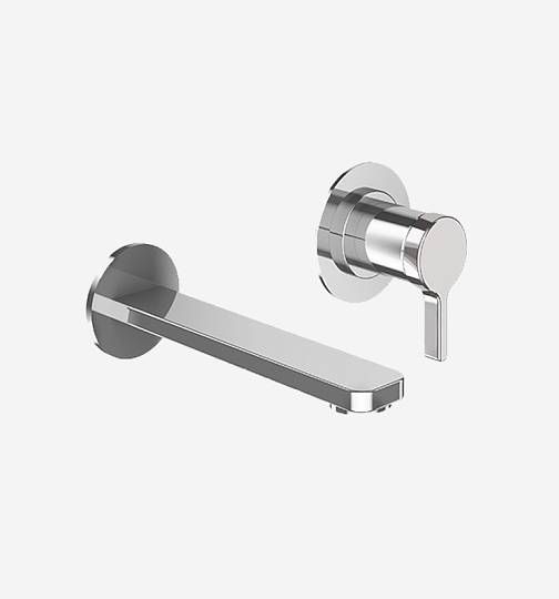 Смеситель для раковины Webert Azeta однорычажный, настенный, неповоротный, длина 185 мм, латунь, цвет хром