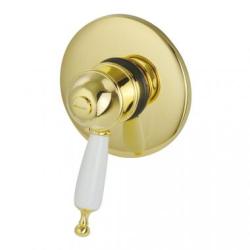 Смеситель для душа Migliore Oxford, скрытого монтажа, термостатический, без излива, встариваемый, латунь, цвет золото