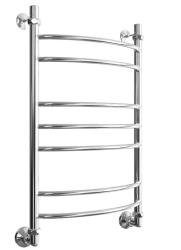 Полотенцесушитель Двин L 80/50, водяной (1"-1/2" К1  Полированный), универсальное подключение, нержавеющая сталь, настенный, форма лесенка, цвет хром, к отоплению и ГВС, для отопления, обогрева в ванной