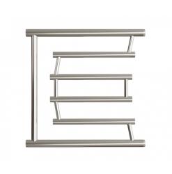 Полотенцесушитель Двин D-Pobeda 50/50, водяной (1"-3/4"-1/2" К0  Полированный), боковое подключение, нержавеющая сталь, настенный, форма Е-образная, цвет хром