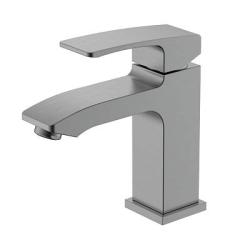 Смеситель для раковины/умывальника Raglo R01.10.09 однорычажный, неповоротный, фиксированный, излив длина 136 мм высота 105 мм латунь, цвет графит