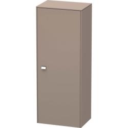 Пенал Duravit Brioso R, 27х19,6х91,1 см, подвесной/напольный, (правый), с дверцей/одностворчатый, с полкой, со стеклянными полками, цвет: базальт/хром, в ванную комнату