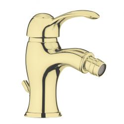 Смеситель для биде Webert Aurora, для унитаза/биде, однорычажный, неповоротный, длина 110 мм, латунь, цвет золото