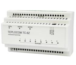 Термоконтроллер БАСТИОН TEPLOCOM ЛУЧ TC-8Z для управления системой водяного отопления, котлом и циркуляционным насосом по сигналам от комнатных термостатов