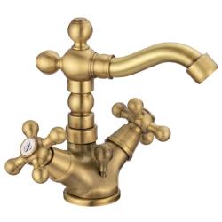 Смеситель для биде Webert Armony, для унитаза/биде, двухвентильный, неповоротный, длина 119 мм, латунь, цвет бронза