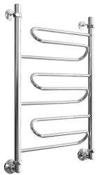 Полотенцесушитель Двин W 80/50, водяной (1"-1/2" К1  Полированный), универсальное подключение, нержавеющая сталь, настенный, форма лесенка, цвет хром, к отоплению и ГВС, для отопления, обогрева в ванной