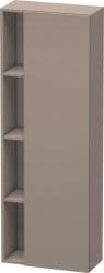 Пенал Duravit DuraStyle, 50x24x140 см, подвесной, (правый), с дверцей, с закрытыми/открытыми полками, цвет: базальт, в ванную комнату