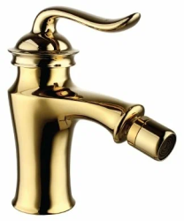 Смеситель для биде Lemark Brava, для унитаза/биде, однорычажный, неповоротный, длина 110 мм, латунь, цвет золото