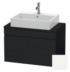 Тумба под раковину для консоли/столешницы Duravit DuraStyle 80х47,8х51,2 см, подвесная, ДСП, цвет: дуб черный/белый матовый, 1 выдвижной ящик, прямоугольная