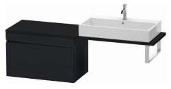 Тумба/шкафчик для консоли/столешницы Duravit DuraStyle под раковину 80х54,8х51,2 см, подвесная, ДСП, цвет: дуб черный, 1 выдвижной ящик, прямоугольная