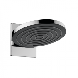 Верхний душ Hansgrohe Pulsify 260 2jet, с держателем, настенный монтаж, круглый, с 2 режимами: PowderRain, Intense PowderRain, размер диска 26 см, латунь/пластик, цвет хром