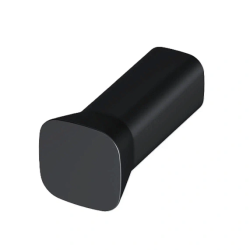 Крючок AM.PM Func одинарный, настенный, сплав металлов, форма округлая, для полотенец в ванную/туалет/душевую кабину, цвет черный матовый