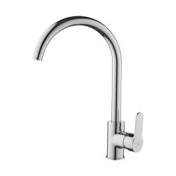 Смеситель для кухни/мойки AQUEDUC однорычажный, поворотный/высокий излив, длина излива 210 мм, высота 250 мм латунь, цвет хром 345397