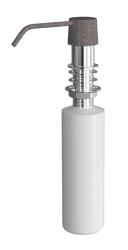 Встраиваемый дозатор Florentina Рондо FL для жидкого мыла, латунь, цвет коричневый, емкость дозатора прозрачная, объем - 300 мл, для кухонных моек