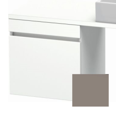 Тумба/шкафчик для консоли/столешницы Duravit DuraStyle под раковину 50х54,8х51,2 см, подвесная, ДСП, цвет: белый матовый/базальт, 1 выдвижной ящик, прямоугольная