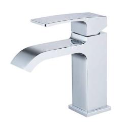 Смеситель для раковины/умывальника Raglo R02.10 однорычажный, неповоротный, фиксированный, излив длина 140 мм высота 105 мм латунь, цвет хром