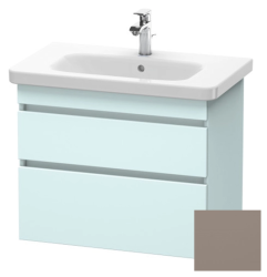 Тумба под раковину для консоли/столешницы Duravit DuraStyle 80х47,8х51,2 см, подвесная, ДСП, цвет: светло-голубой/базальт, 2 выдвижных ящика, прямоугольная