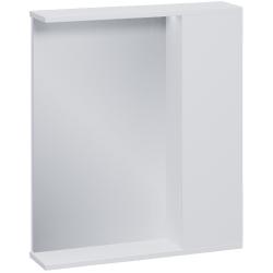 Зеркальный шкаф Volna Lake 70, 70х14,6х70 см, подвесной, с LED/ЛЕД-подсветкой, цвет белый, зеркало, 1 распашная дверца, прямоугольный, правый, правосторонний