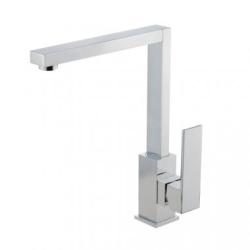 Смеситель для кухни/мойки Migliore Kvant, однорычажный, керамический, с поворотным изливом, длина излива 191 мм, латунь, цвет хром